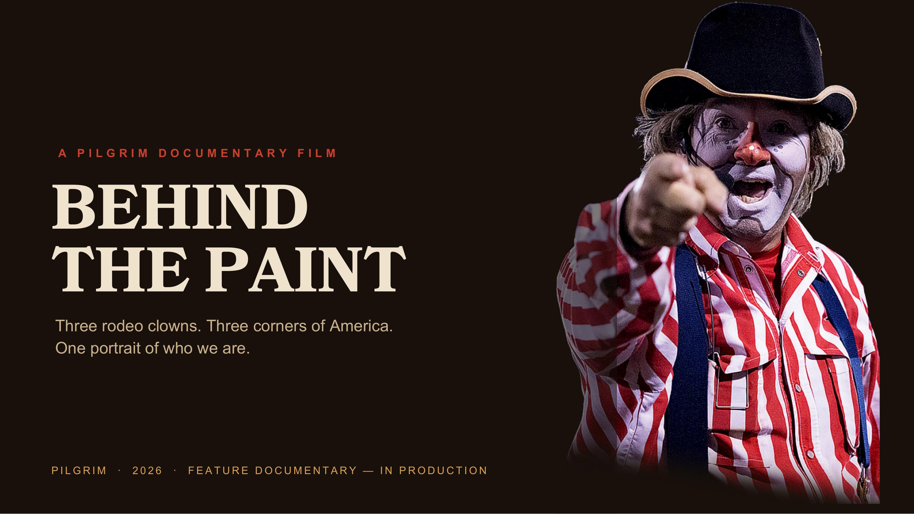 Behind the Paint pitch deck — slide 1